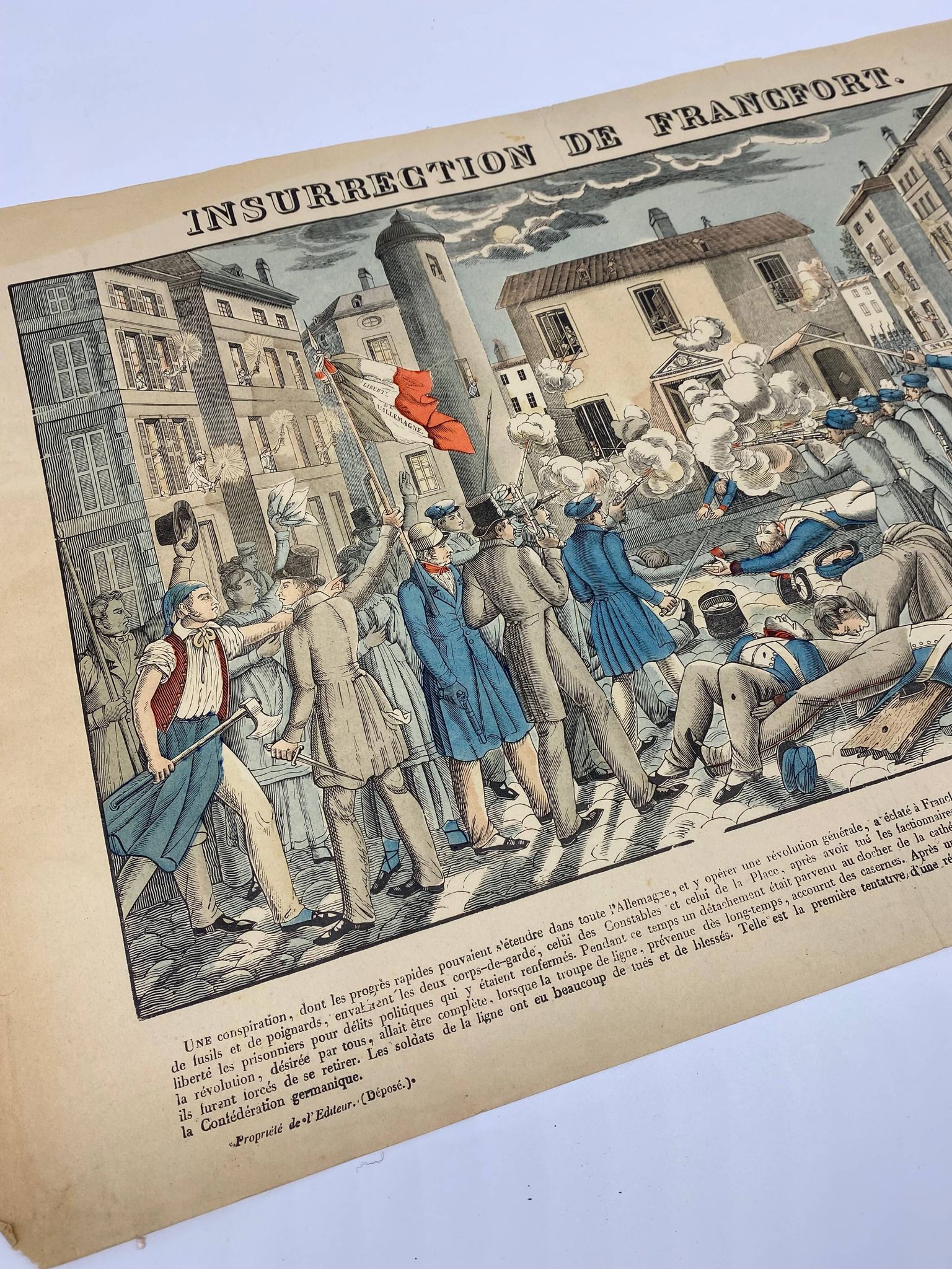 Image d'épinal 'Insurrection de Francfort'