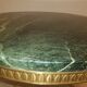Round coffee table green marble neoclassical style - 60s