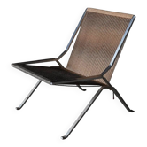 Fauteuil lounge PK-25 de Poul Kjaerholm produit par E Kold Christensen, Danemark, années 1960.