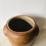 Glazed stoneware pot