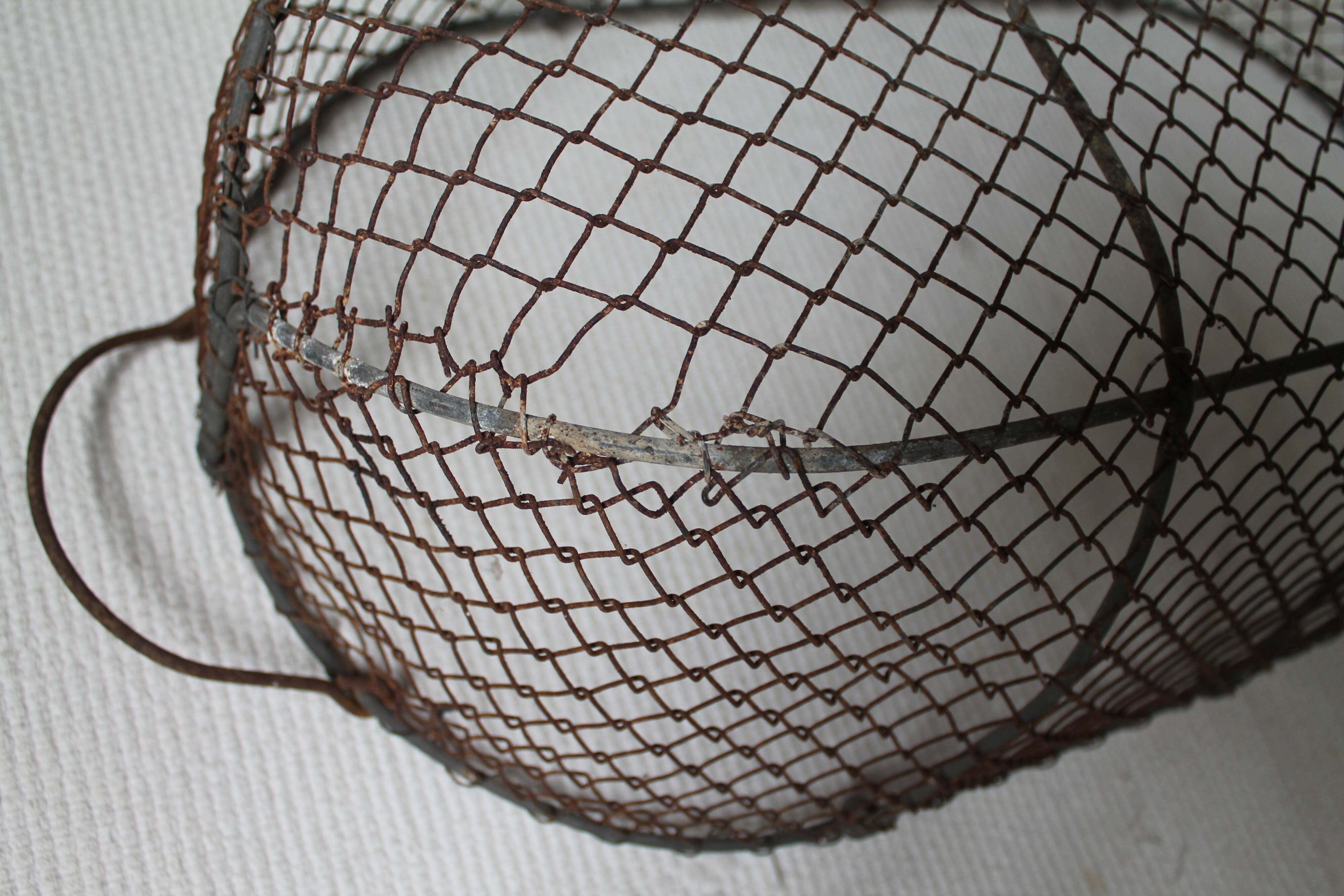 Vintage wire basket