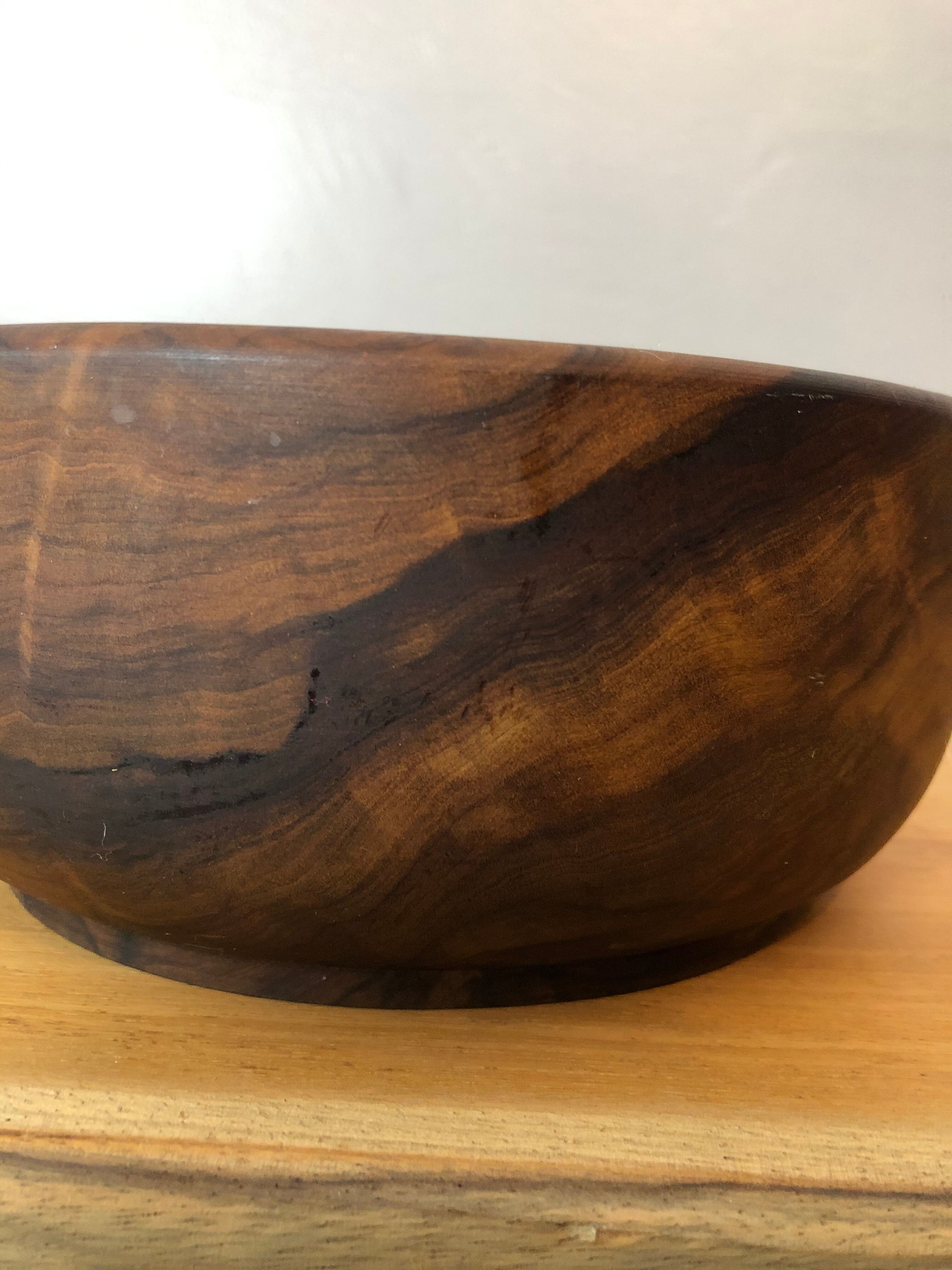 Ancient walnut salad bowl