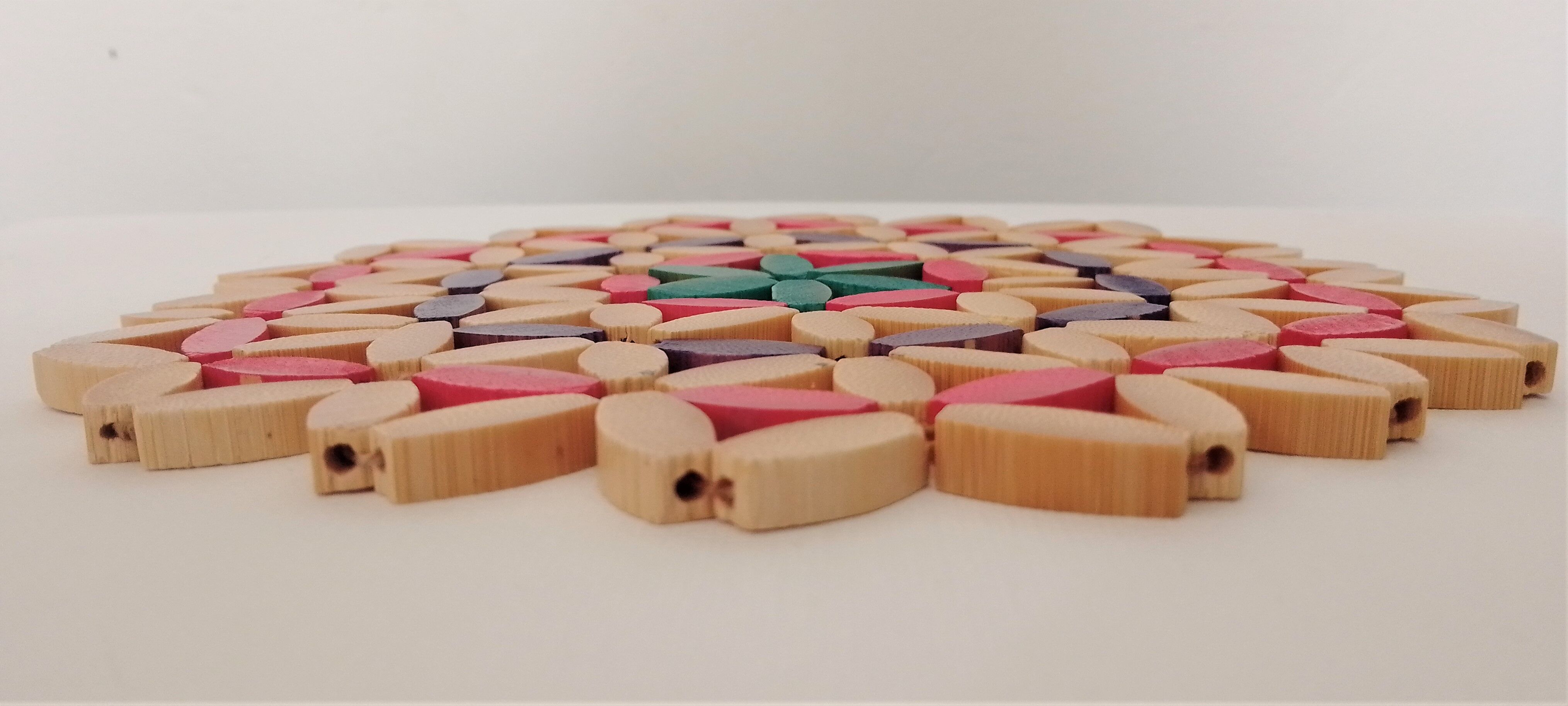 Colored wooden bead trivia