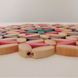 Colored wooden bead trivia