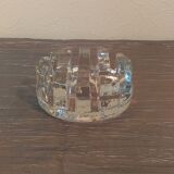 Cendrier en verre texturé années 70
