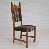 Original Danish design, 1960s,  set of high back dinning chairs, oak wood