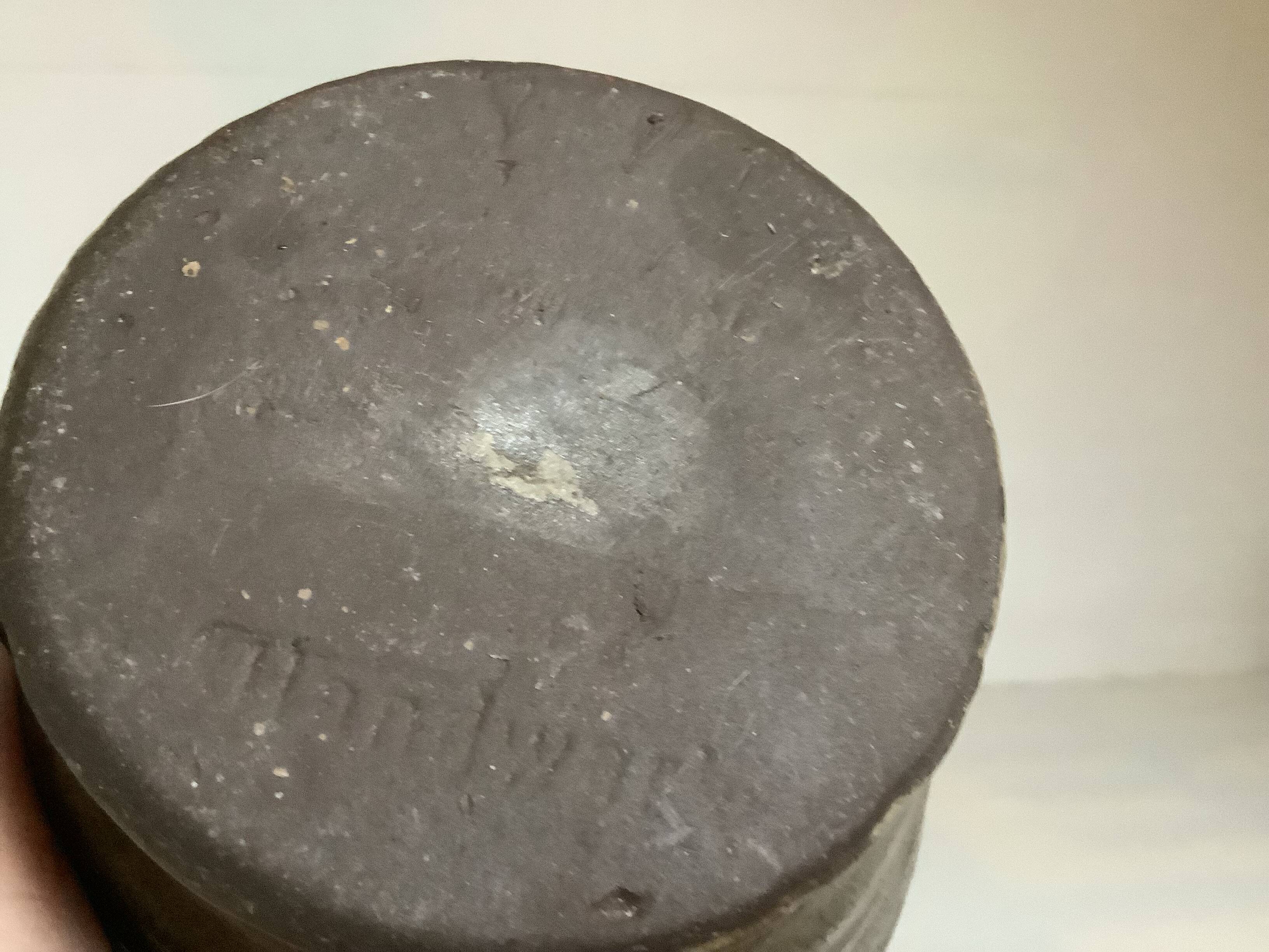 Brown ceramic vase jar