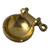 Brass ashtray in the shape of a boat shackle