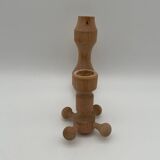 Vintage design wooden candle holder 1970 Arne Hoyer