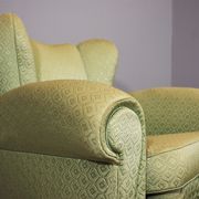 Fan-shaped armchairs set of 2