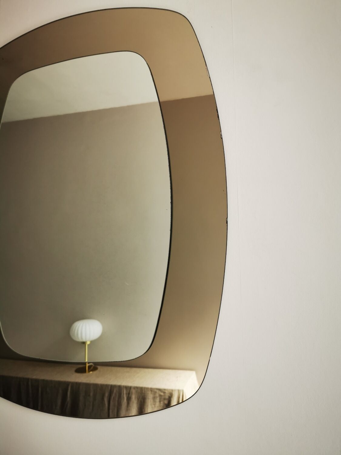 Double copper vintage mirror