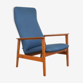 Mid-Century Swedish Teak Lounge Chair from Kock Möbel, 1960s.