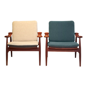 Paire de fauteuils spade