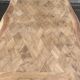 Renovated Louis XV extendable dining table walnut 265cm