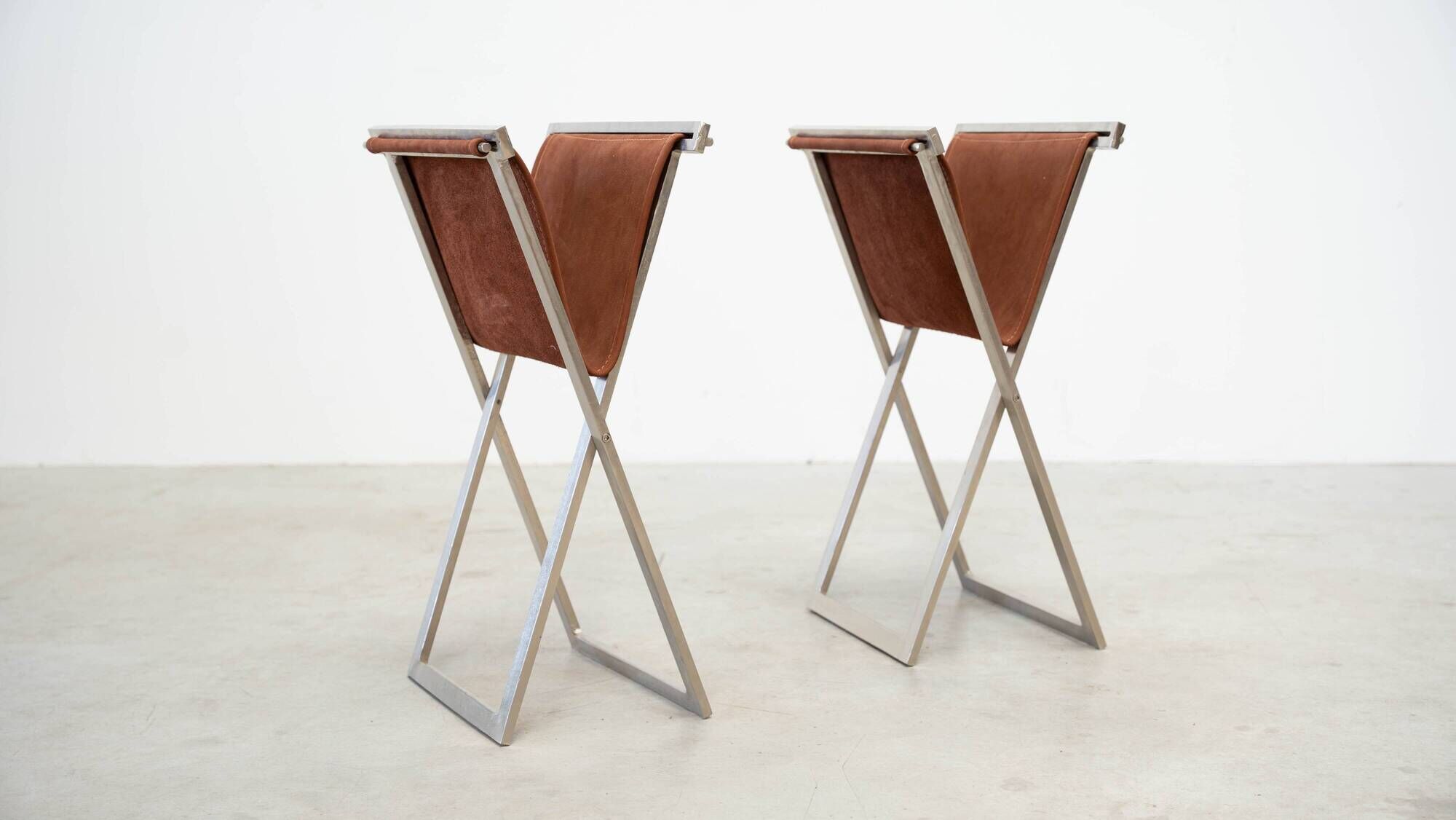 Pair of folding stools by Michael Christensen