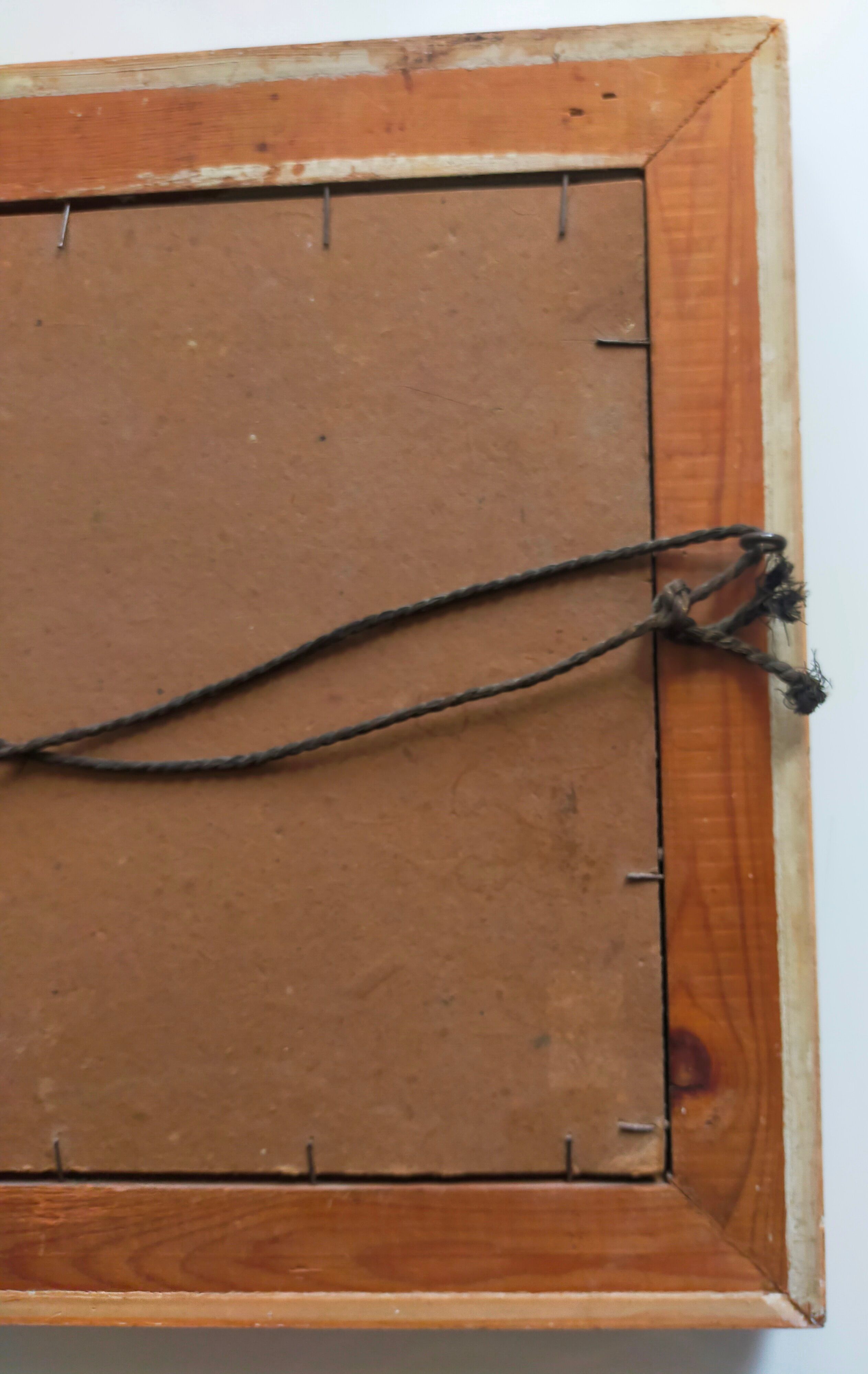 Winter landscape oil on panel signed