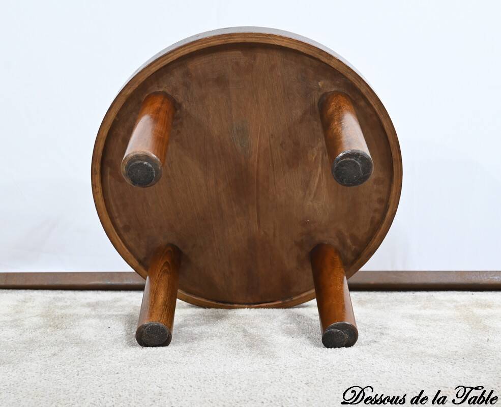 Small Salon Table in Ceramic by Vallauris, signed R.Capron, Collection Les Herbiers - 1960