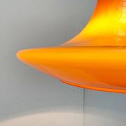 Mid-century glass tulip pendant by Peill & Putzler, 1960s.