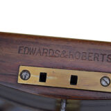 Edwards and Roberts mahogany and inlaid display table