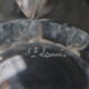 Large crystal vase carved with shuttle decoration. St. Louis. Art Deco.