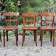 5 chaises bistrot Thonet et Horgen années 40