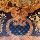 19th century marquetry console, games table