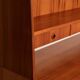 Swedish teak bookcase with writing desk, 1960s