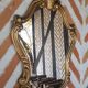 Miroir baroque style rocaille doré