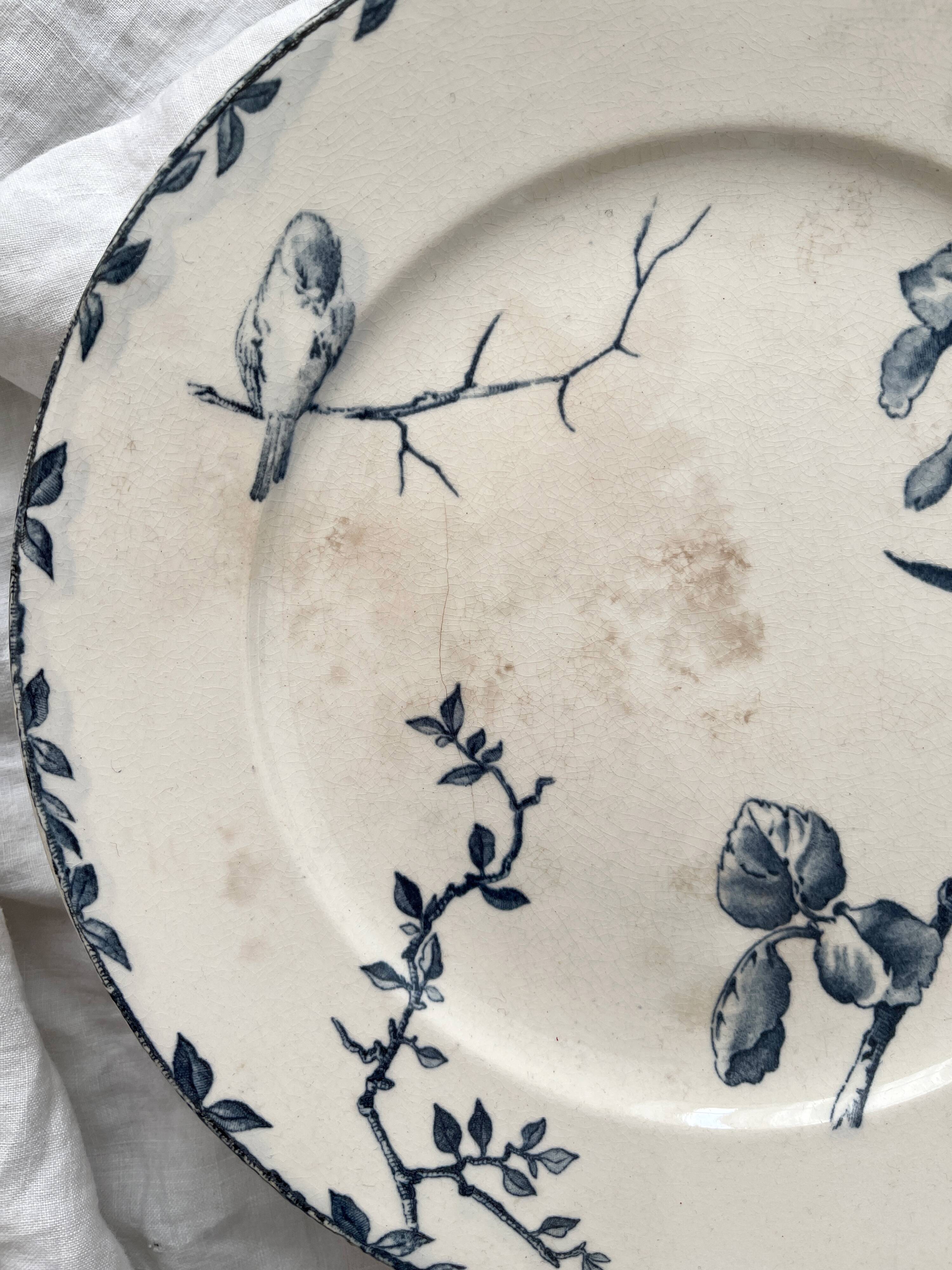 Low ironstone fruit bowl "Oxford" Choisy le Roi