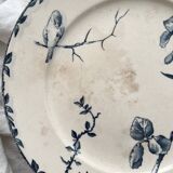 Low iron earthenware compote dish “Oxford” Choisy le Roi