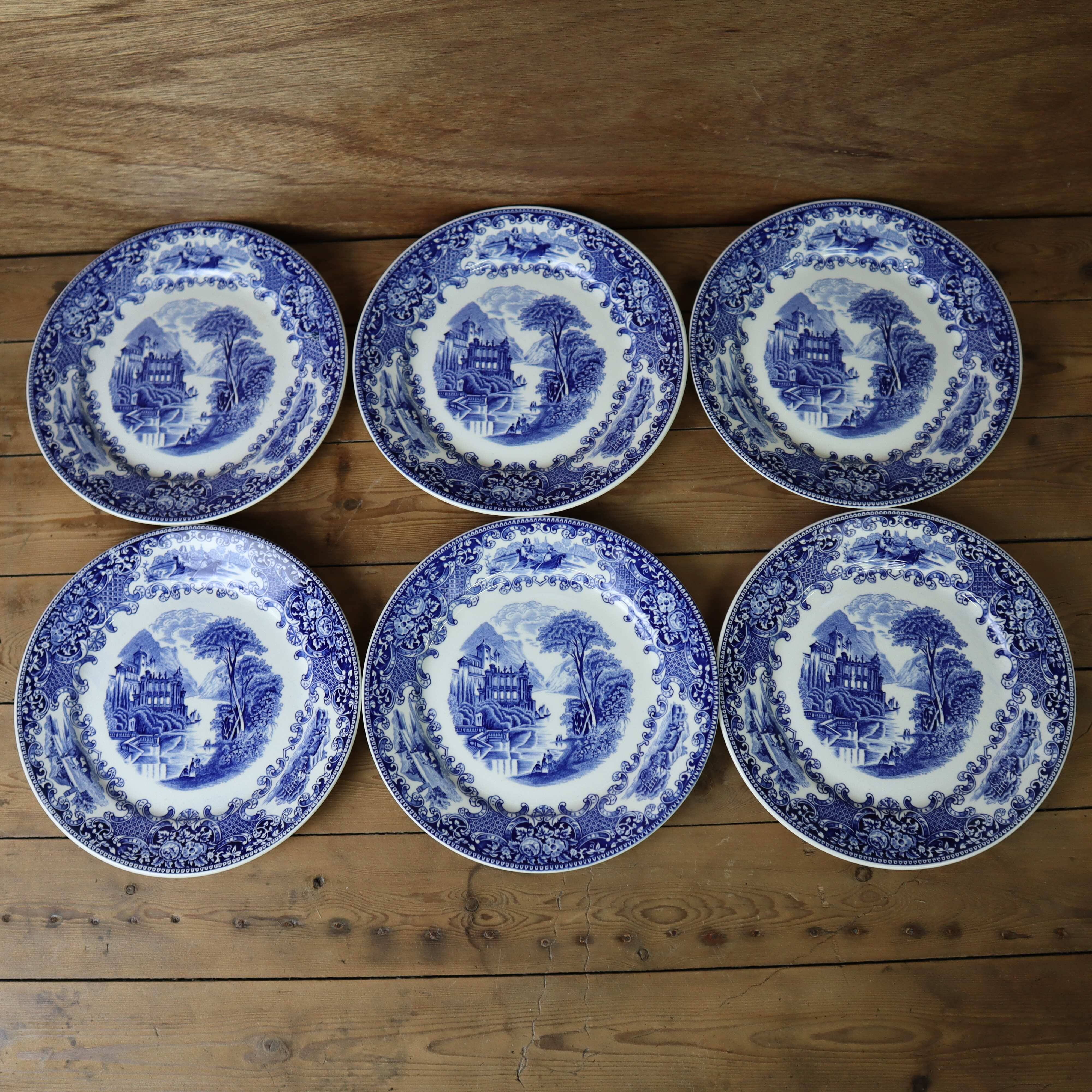 6 assiettes plate Royal Sphinx Cambridge Holland