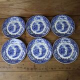6 assiettes plate Royal Sphinx Cambridge Holland