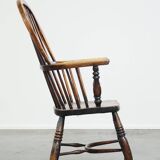 Fauteuil anglais Windsor ancien en bois