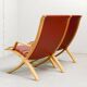 Padded Red Leather High Back AX Lounge Chairs by Hvidt and Molgaard Nielsen