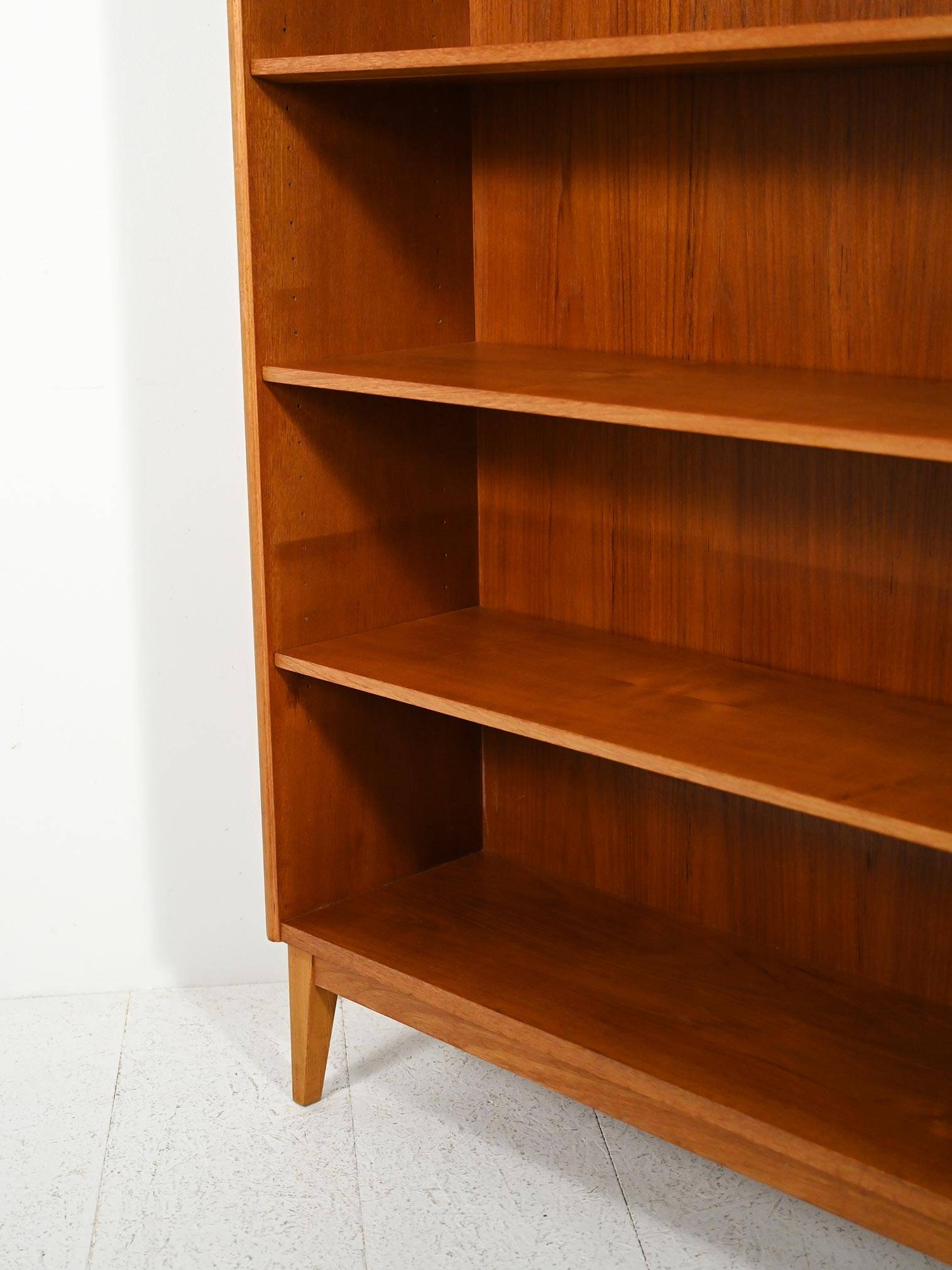 Scandinavian teak bookcase by Ferdinand Lundquist, 1960s