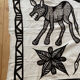 African art / tribal art tapestry of korhogo made by the senufo people in ivory coast twentieth era