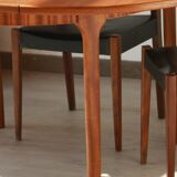 Round dining table with extension - McIntosh - 60s