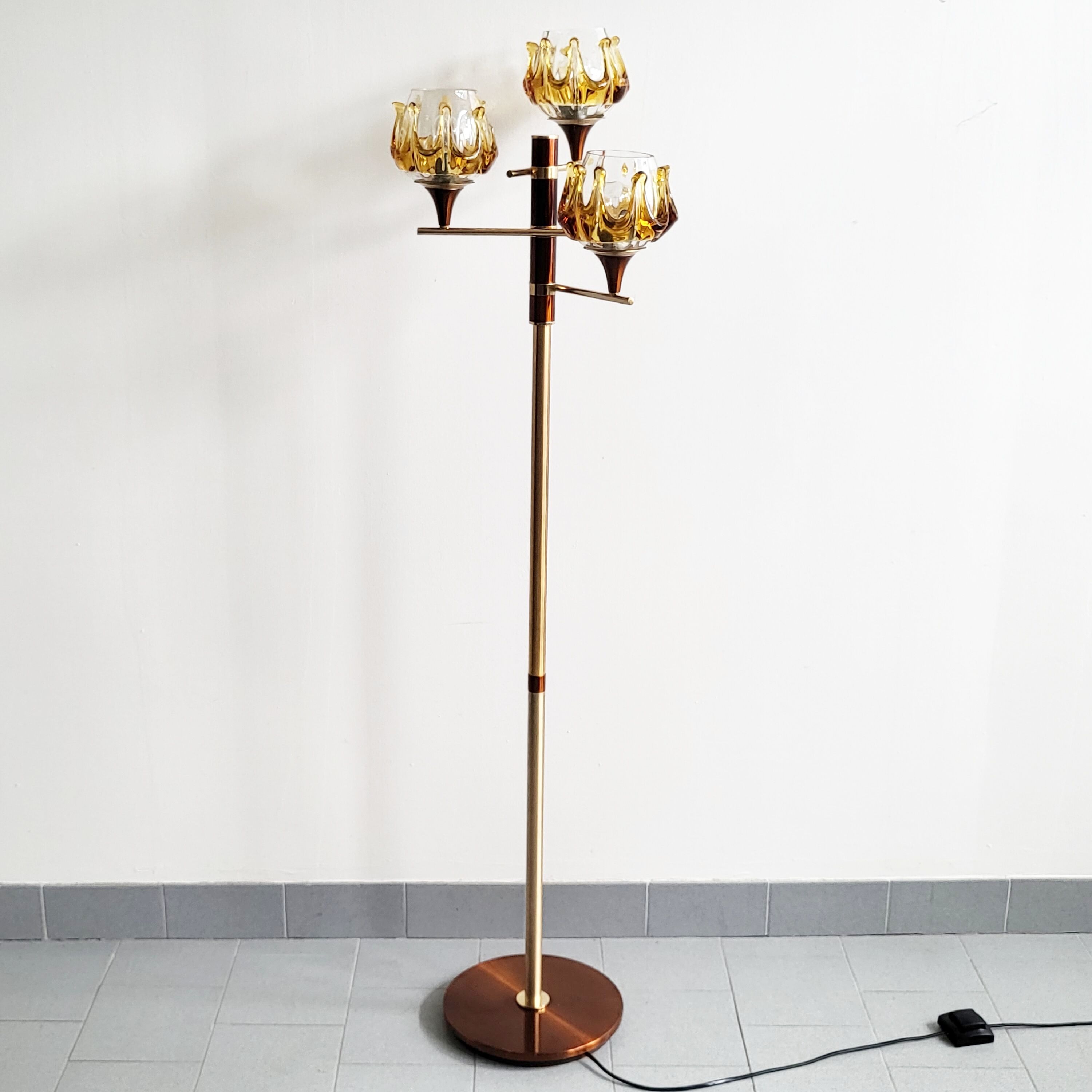 Vintage Oberglas Austria floor lamp 1970