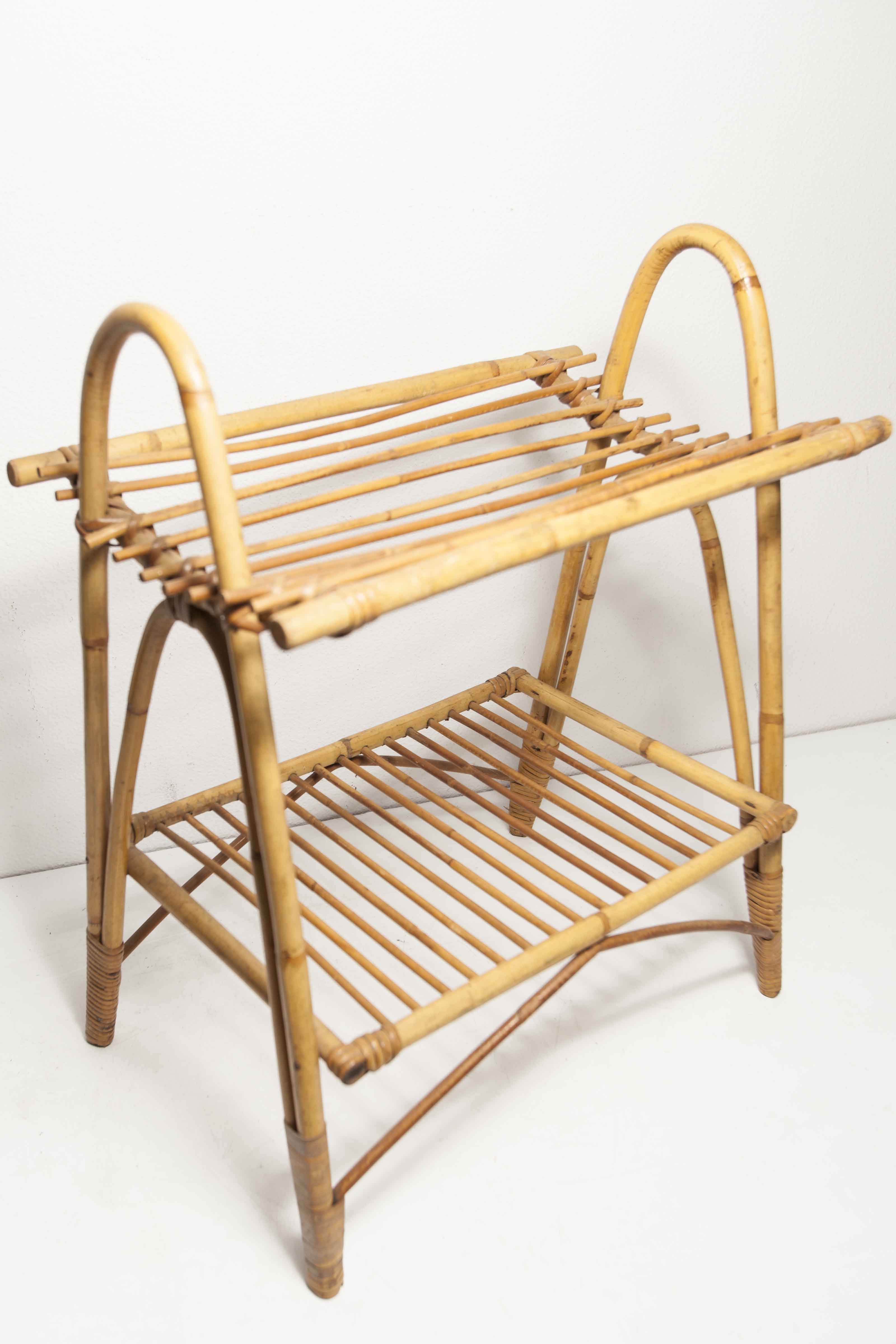 Bamboo magazine holder 1960