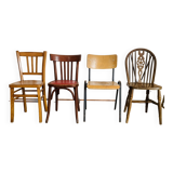 Set of 4 mismatched chairs