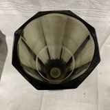 Josef hoffmann art deco design smoked glass vase
