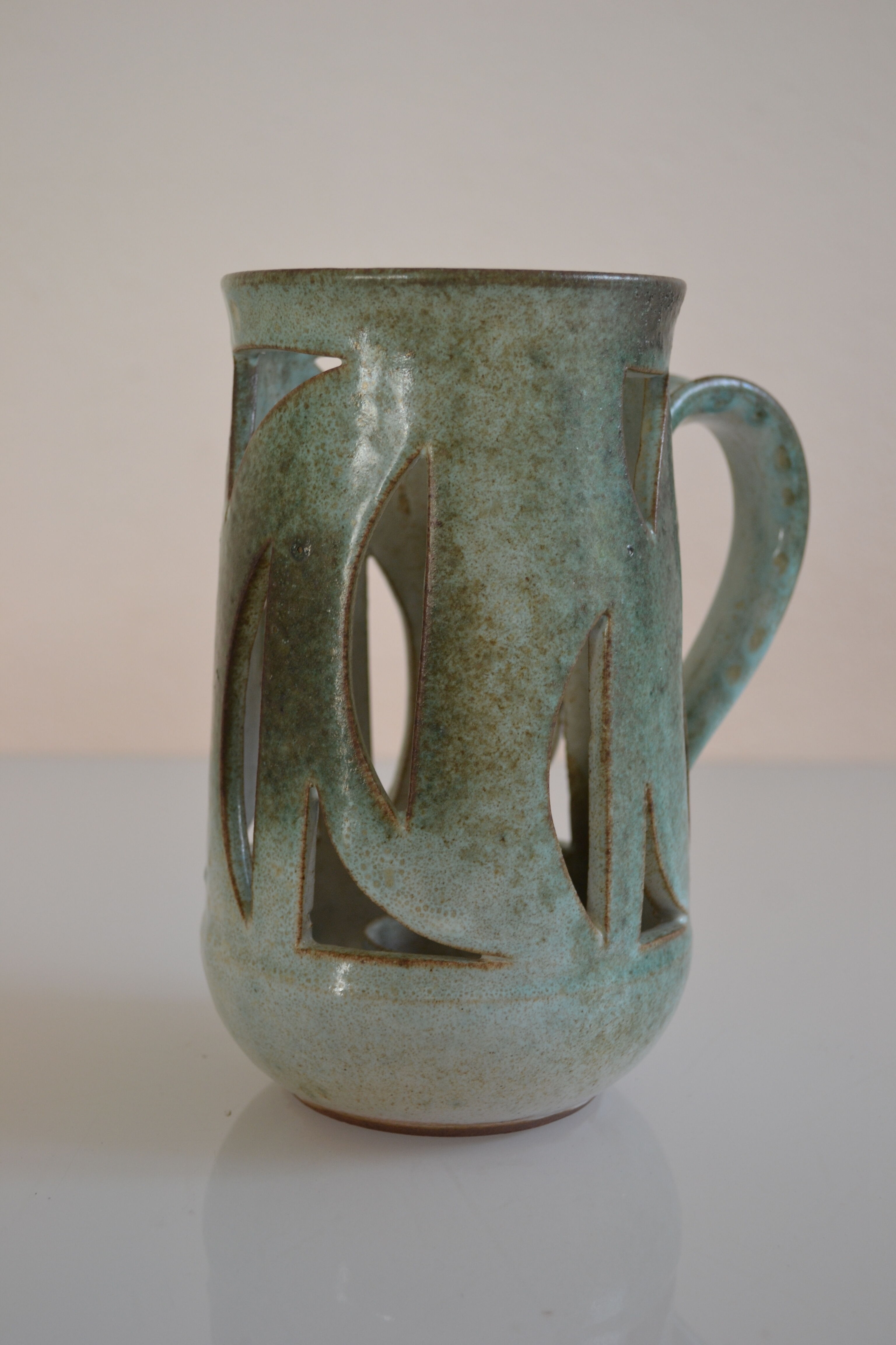 Openwork ceramic candle holder 50 charles voltz