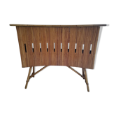 Bar en marqueterie de rotin