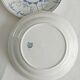 Set of 2 Boch soup plates, Copenhagen decor