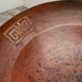 Large glazed terracotta salad bowl