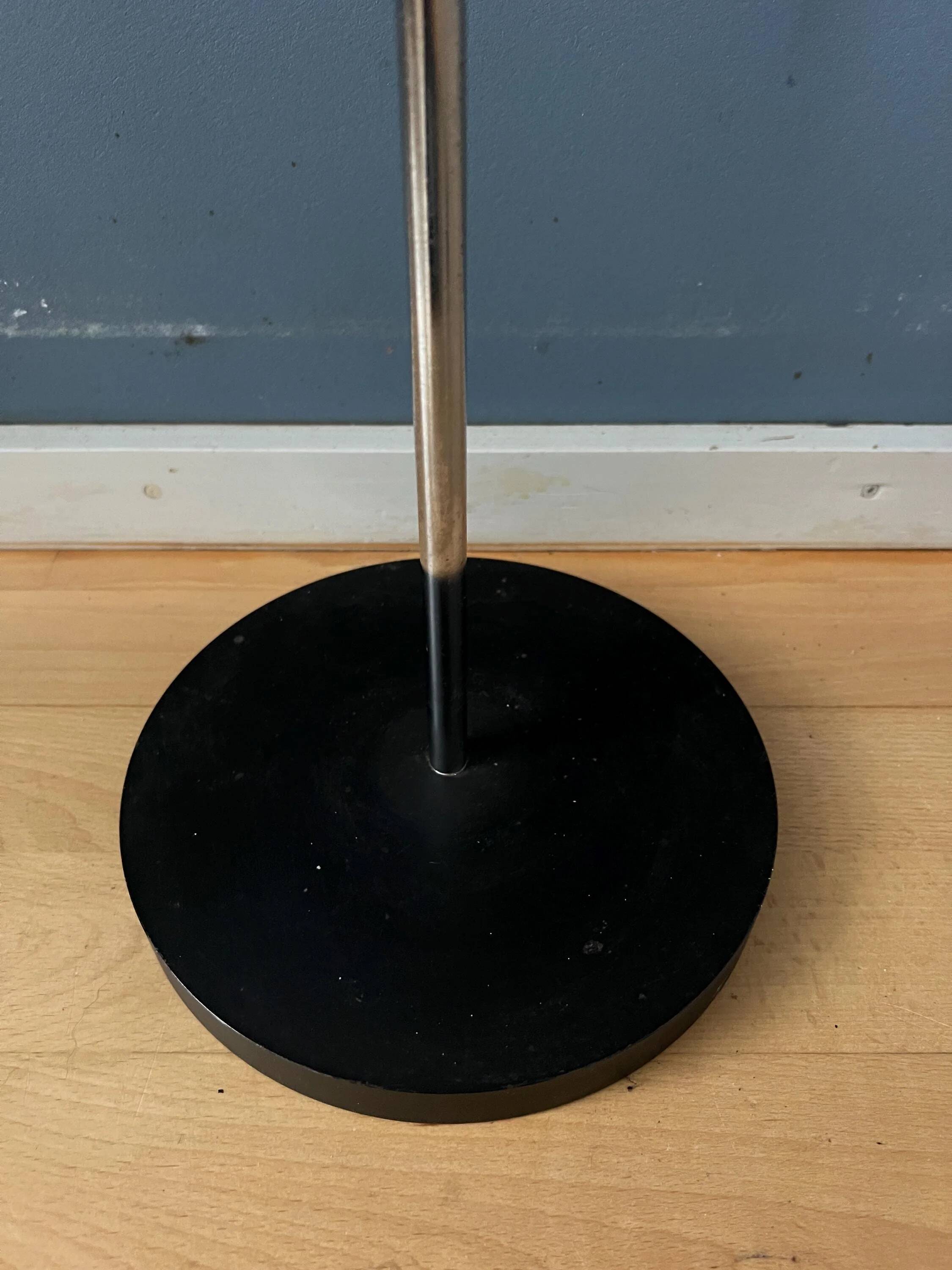 Space Age Mid-Century "eyeball" brown floor lamp