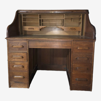 Bureau américain E.Feige, USA, années 1910’s en bois massif