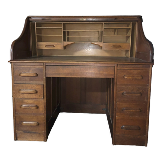 Bureau américain E.Feige, USA, années 1910’s en bois massif