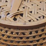 70s Asian wicker basket