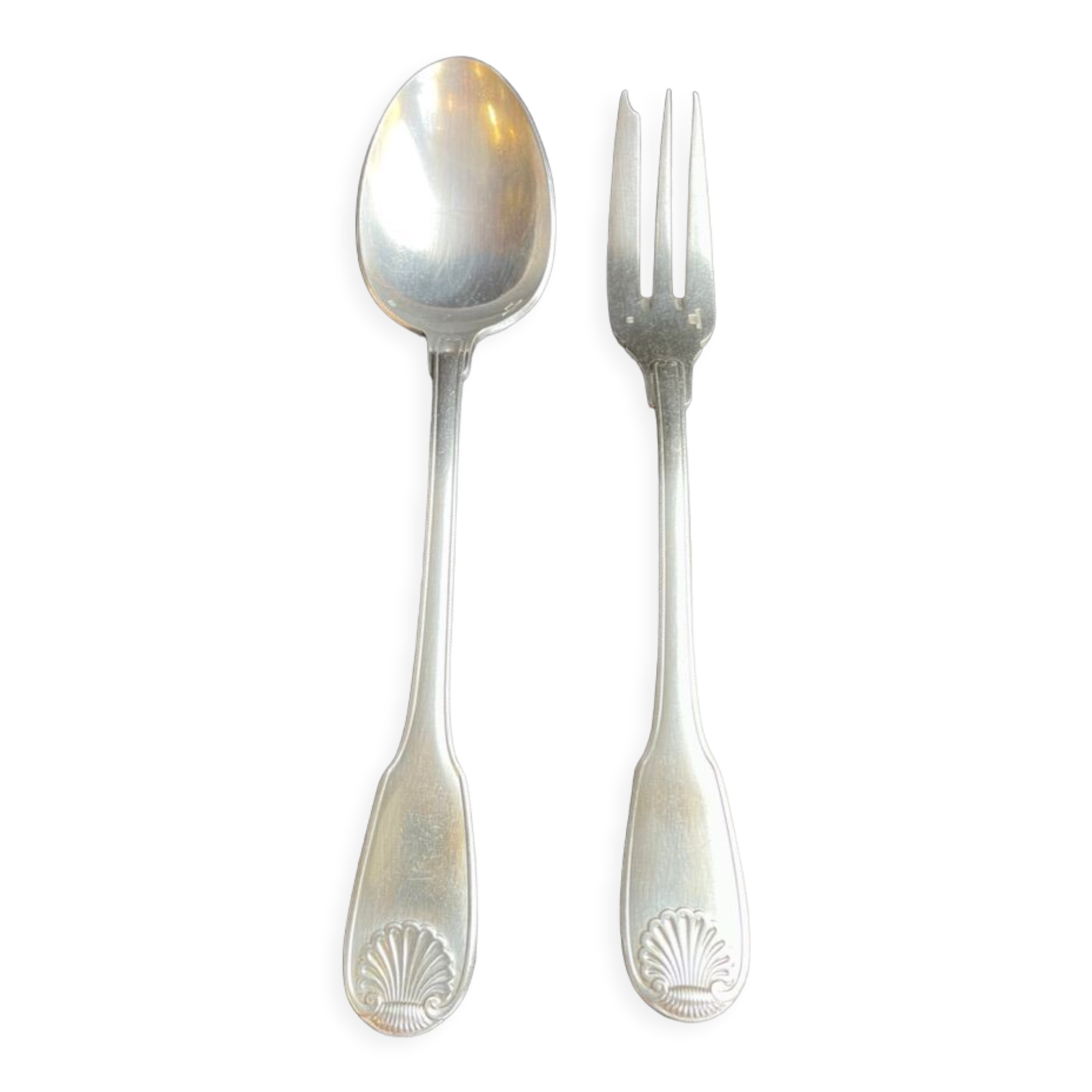 Christofle silvered metal tableware before 1983
